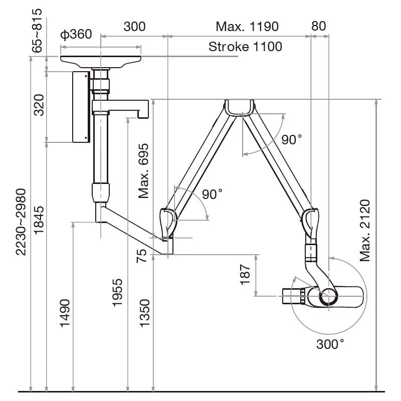 Dental X-Ray Ceiling Type, High Precision
