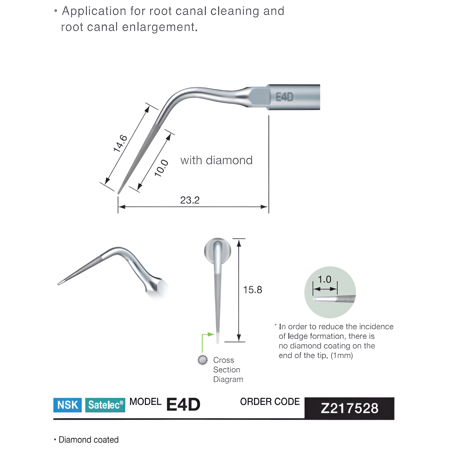 NSK Endo Canal Cleaning Tip, E4D