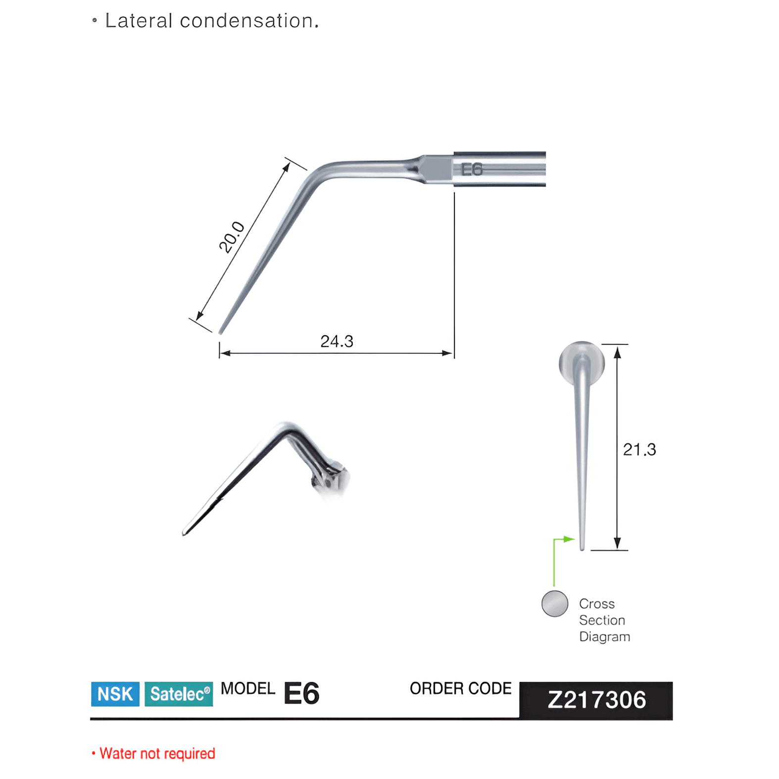NSK Endo Condesation Tip, E6