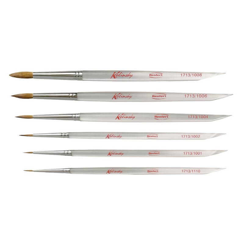 Kolinsky Brushes Set of 6 Pieces