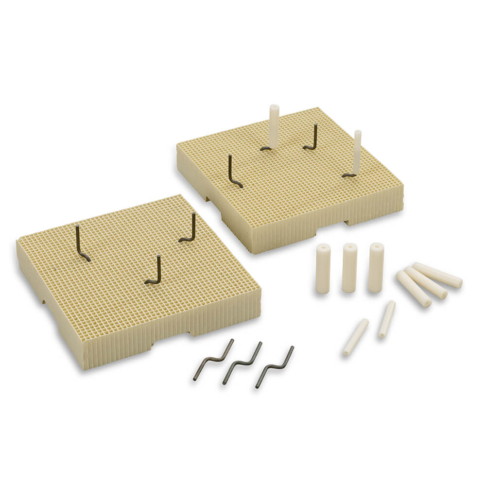 Pin Type Tray MESH-Tray MK Porcelain Firing Tray, 2 Plates + 10 Metal Pins - Bashirco ...