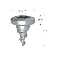 برغي غشاء، 3 مم، 10 قطع