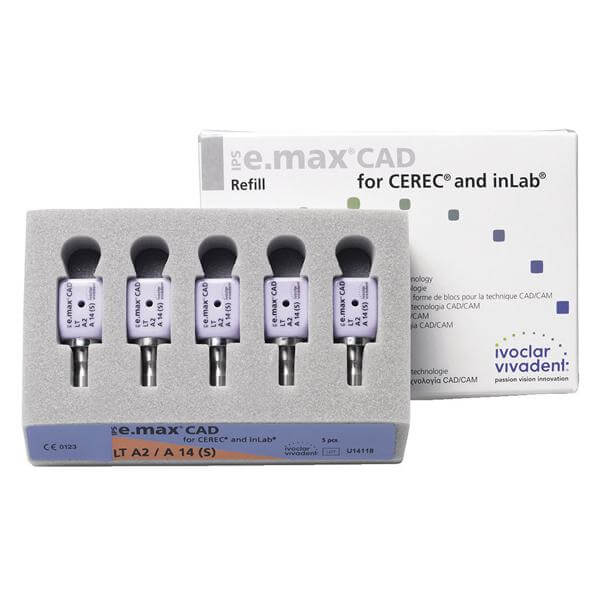بلوك إي ماكس كاد، LT، A2، A14(L)، سيريك/إن لاب - Ivoclar - 678874
