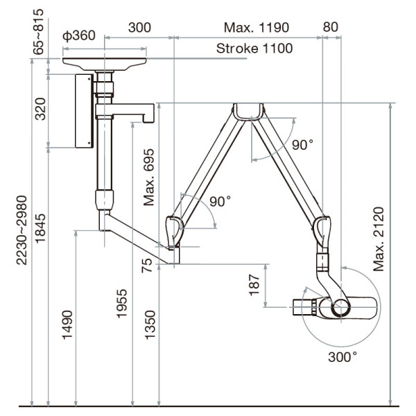 Dental X-Ray Ceiling Type, High Precision - Belmont - PHOT-XIIS 505
