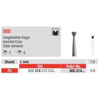 Diamond Burs, Inverted Cone FG-16