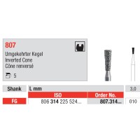 Diamond Burs, Inverted Cone FG-10