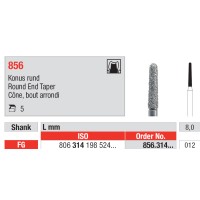 Diamond Burs, Round End Taper FG-12