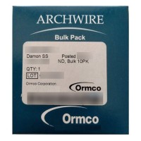 سلك تقويم دامون ذاتي الغلق، ستانلس ستيل مع دعامة، 24ملم، .016 x .025، غير معلم