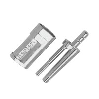 وتد مزدوج قصير مع غلاف، عبوة من 1000