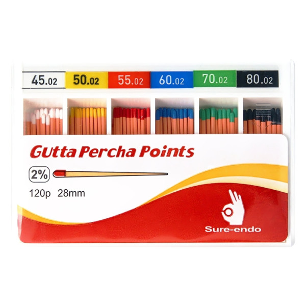 Sure-Endo Gutta Percha Points Assorted 45-80 - SureEndo - SI-09
