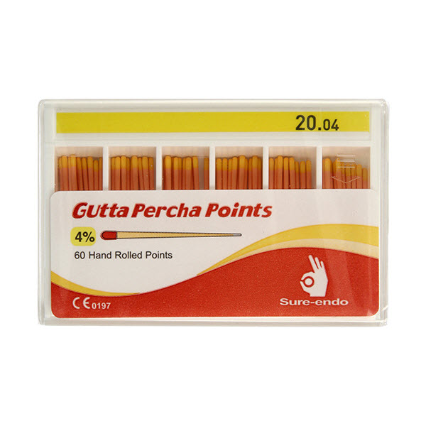 Sure-Endo Gutta Percha Points 20/.04 - SureEndo - SI-50