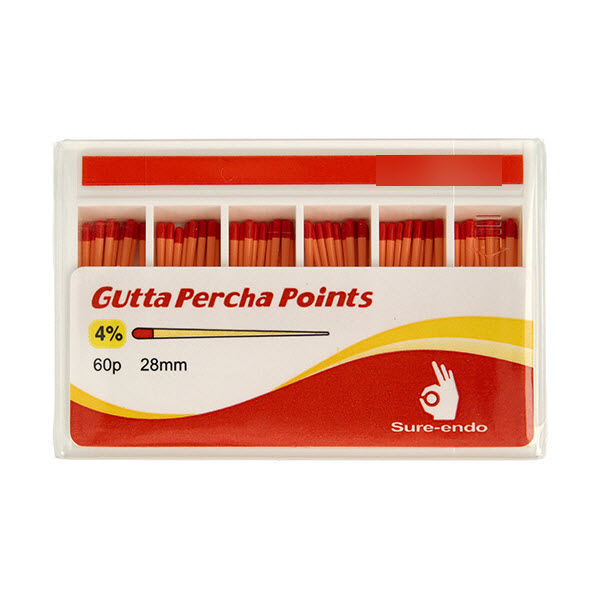 Sure-Endo Gutta Percha Points 25/.04 - SureEndo - SI-51