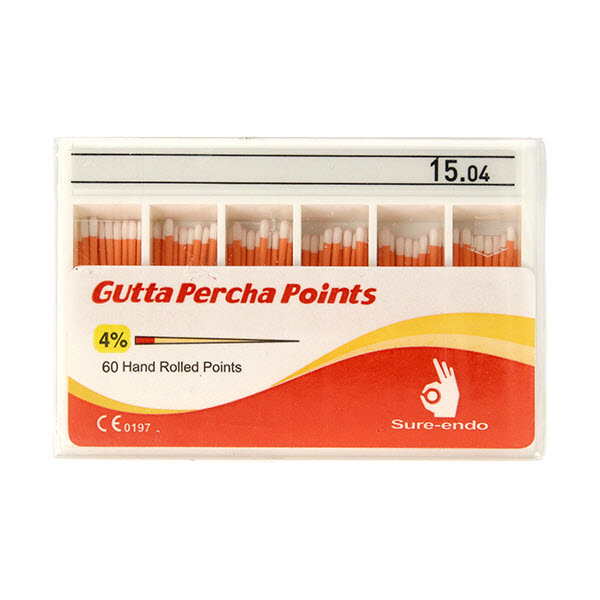 Sure-Endo Gutta Percha Points 15/.04 - SureEndo - SI-65