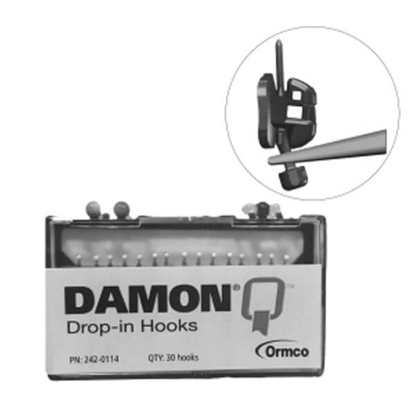دامون كيو2 Auxiliary، Drop-in خطافات، علوي/سفلي 5-5 - Ormco - 242-0037