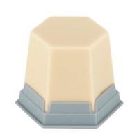 شمع تشكيل جيو كلاسيك طبيعي، عاجي غير شفاف، 75 جرام