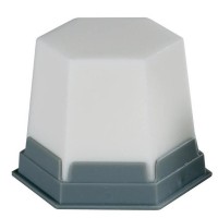 شمع تشكيل جيو كلاسيك، أبيض كالثلج، غير شفاف، 75 جرام