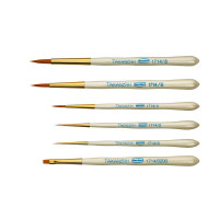 Takanishi Classic Acrylic Bristle Brush Set/12 Takanishi Classic Acrylic Bristle Brush Set/12