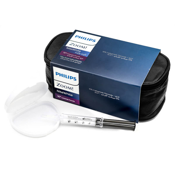 مجموعة زووم نايت وايت 10% CP + ACP بسرنجة مزدوجة - Philips - 881073411600